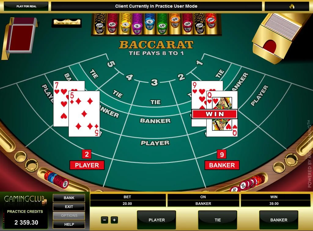 Baccarat — επιτραπέζιο παιχνίδι στο HugeWin Casino
